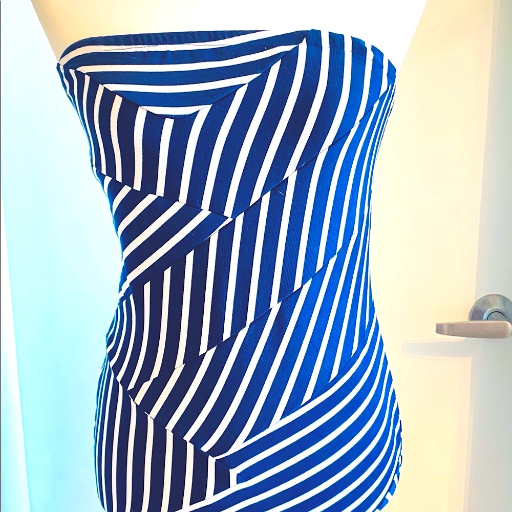🏵$12 ADD ON Navy Blue White Dress CLEARANCE